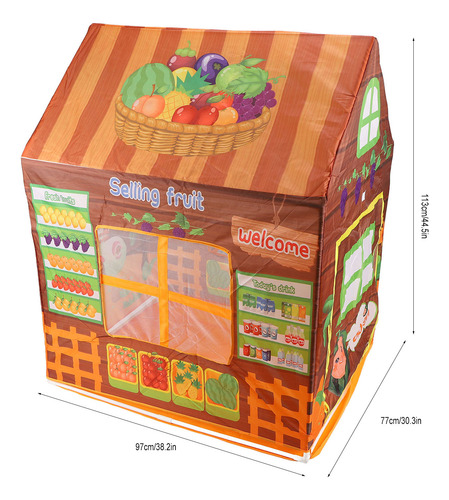 Carpa De Juego Plegable Para Niños, Portátil, Ventana De Cas