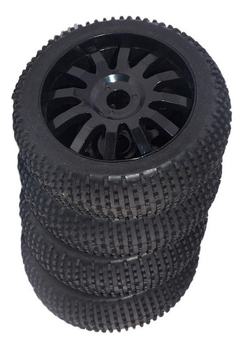 . 4 Uds Racing Rc 1/8 Todoterreno Coche Buggy 17mm Hub E