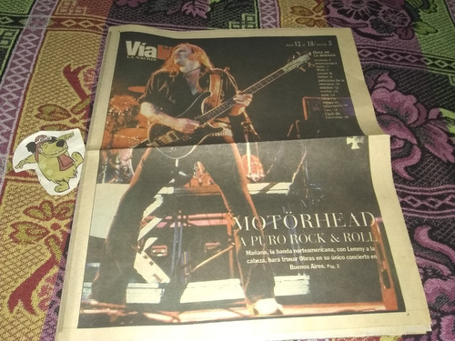 Motorhead-vialibre (poster)tapa Y Nota,año 2000