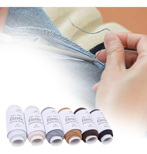 6 Uds Hilo De Coser Elástico Correa De Coser Multiusos A