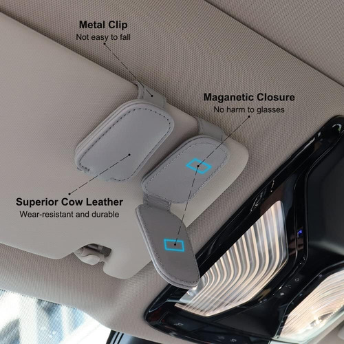 Paquete De 2 Soportes For Gafas De Sol For Visera De Coche,