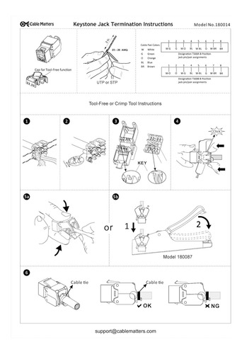 Conector Keystone Blindado Rj45 W Con Certificacion Ul De...