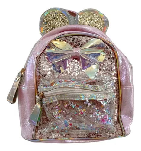 Conjunto de Mochila Escolar Infantil, Bolsa de Orelhas de Gato