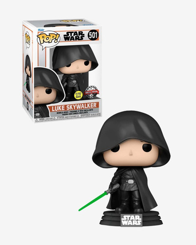 Funko Pop Luke Skywalker 501 Star Wars Mandalorian Glow