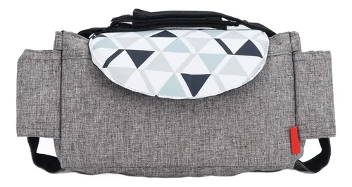 Bolsa Organizadora Para Cochecito - Cesta Inferior Con Tapa, De Oxford - Para Pañales Y Accesorios, Fácil Instalación (45x39x10 Cm)