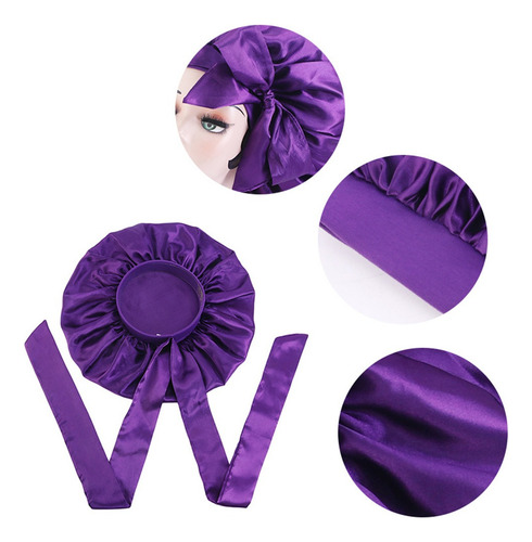 Gorro De Noche Para Dormir Para Mujer, Gorro Elástico De