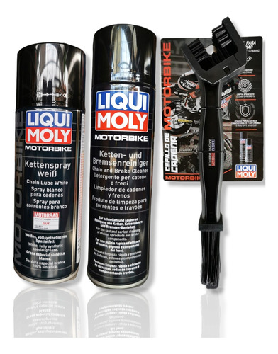 Kit Mantencion De Cadenas + Cepillo Liqui Moly 