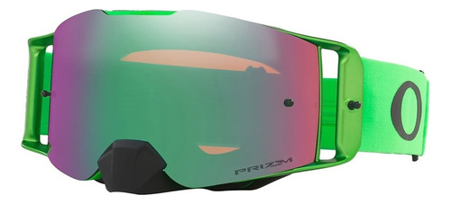 Antiparras Oakley Front Line Mx 7087 Prizm Iridium - Armazón Verde Y Violeta Espejado 66