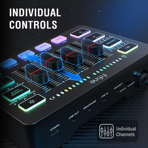 Microfono Xlr Fifine Am8 + Mixer Fifine Sc3 Streaming Y +