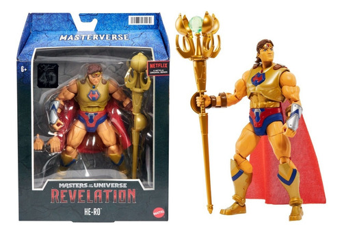 Figura He-ro Masters Of The Universe Revelation Masterverse