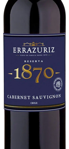 Pack De 2 Vino Tinto Errazuriz 1870 Cabernet 750 Ml