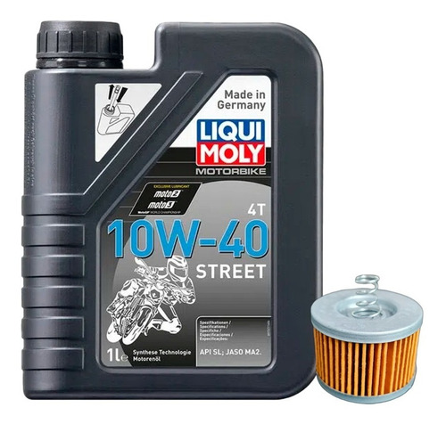 Aceite Liqui Moly 10w40 Semi Sintético+ Filtro Pulsar Ns 160