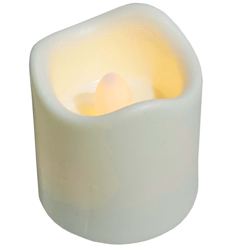 Vela Veladora Pila Borde Ondeado 4,5x5x5cms Luz Led - El Reg