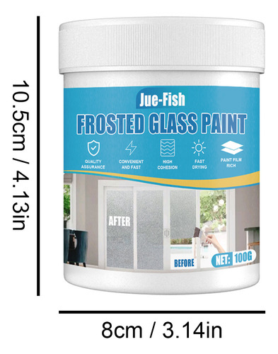 E Frosted Glass Effect Spray Paint, For Adding Or Creating A