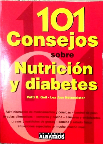 101 Consejos Sobre Nutrición Y Diabetes - Albatros - Nuevo