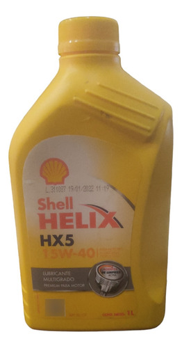 Aceite 15w40 Mineral Shell Helix 