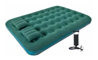 Combo Colchón Inflable 2 Plazas + 2 Almohadas + Bomba