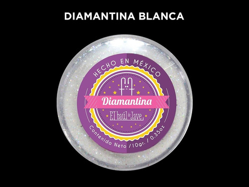 Diamantina Comestible El Baúl De Jave Blanco