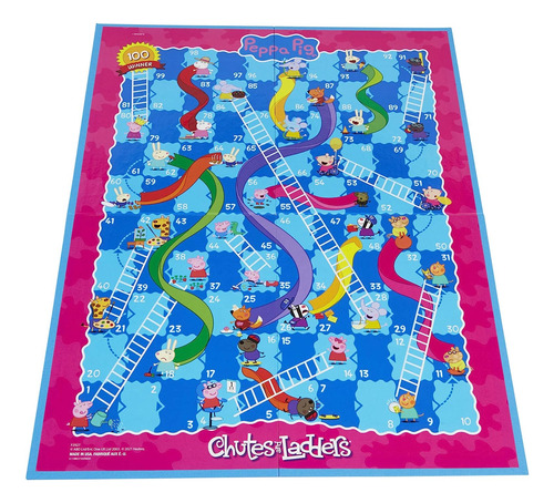 Chutes Y Escaleras: Juego De Mesa Peppa Pig Edition Para Niñ