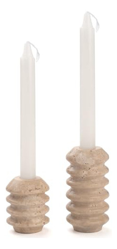 Candelabros De Piedra Travertino Para Decoración De Centro 