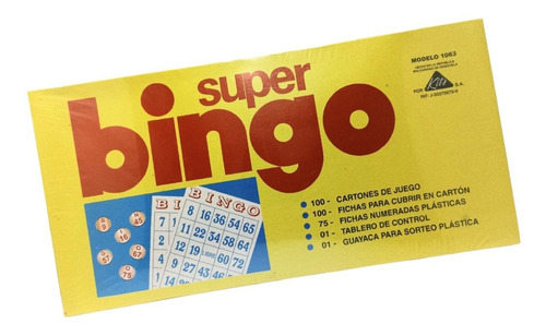 Super Bingo Juego De Mesa 