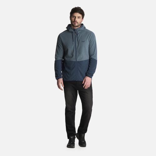 Polerón Hombre Stripes Nano-f Full Zip Hoody Azul Lippi