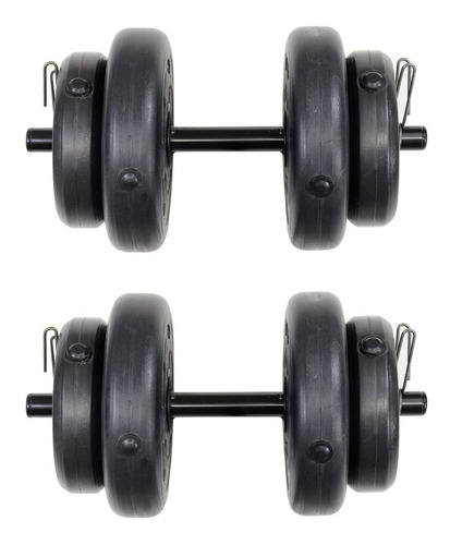Set De Mancuernas Ajustables De 60lb Discos Intercambiables