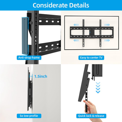 Soporte De Pared Home Vision Heavy Duty, Inclinable Para Tel