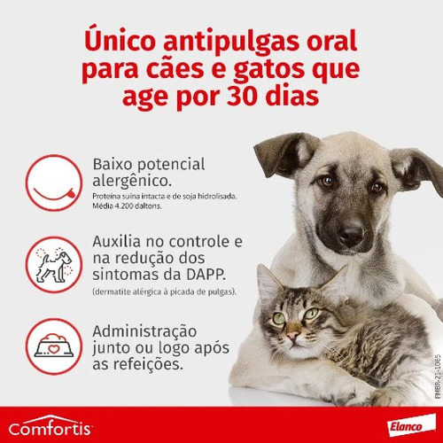 2 Antipulgas Comfortis 270mg Cães 4,5-9kg E Gatos 2,8-5,4kg