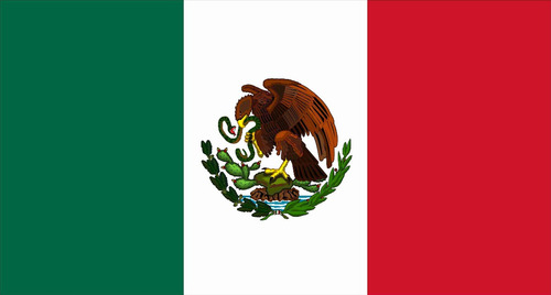 Lienzo Tela Canvas  Bandera De México Carranza 1916 50x90