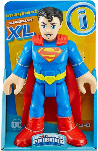Imaginext Figura De Ação - Superman Xl 25cm - Mattel Gpt43