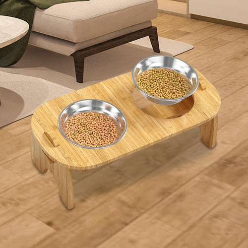 Cuencos Elevados, Comedero Para Gatos, Cuencos Tazón Doble