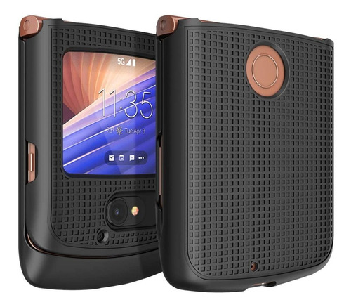 Funda Para Para Motorola Razr 5g Flip 2020 A Presion Negro