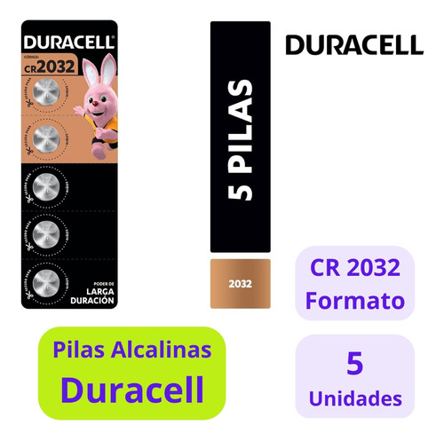 Duracell Pilas Alcalinas Cr2032 Tira 1x5uds