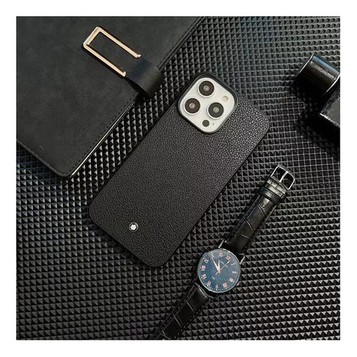Zs Funda Protectora Montblanc Negra For iPhone 2024