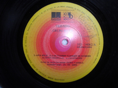 Disco 12'' Salsa Del Grupo Niche - Triunfo (venezuela 1985)