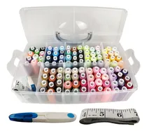 Comprar Hilo De Coser 100 Colores 250 Yardas Por Carrete Estuche