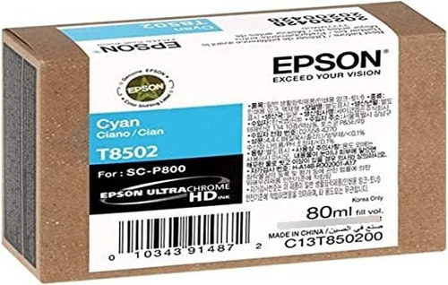 Epson T T850 Ultrachrome Hd Cian - Tinta