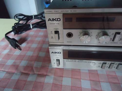 Amplificador Aiko Pa 3000 E Tuner Dt 3000 Leia Prateado 40 W (Usado)