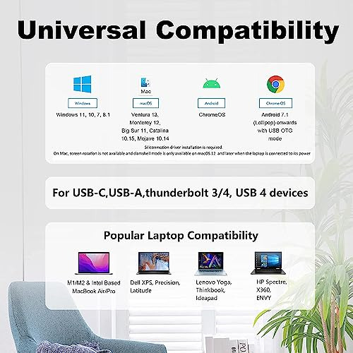 Adaptador De Gráficos De Video Dual Hdmi Usb 3.0, Dobl...
