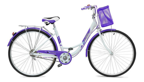 Bicicleta urbana femenina Altera BA RBIKE-002  2019 R26 M 1v freno caliper color morado con pie de apoyo