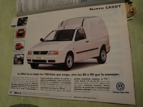 Publicidad Volkswagen Caddy Año 1998