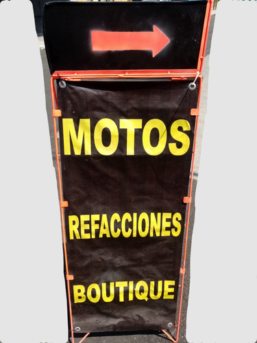 Letrero Anuncio Moto Boutique Refacciones Accesorios 