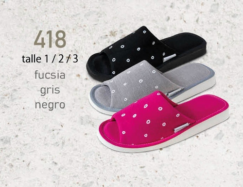Pantuflas Alcochadas Taco Chino De Mujer Estampadas Susurro