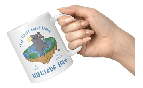 Taza Si La Tierra Fuera Plana 11 Onzas