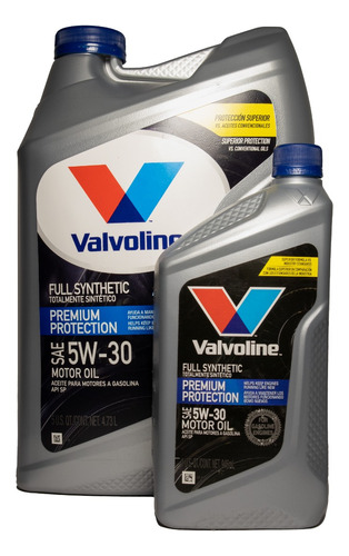 Valvoline 5w30 / 100% Sintético / Galon + Cuarto (5,67l)