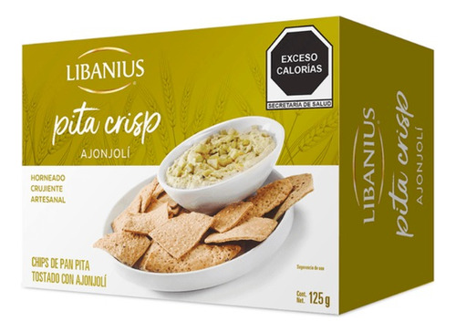 Chips De Pan Pita Libanius Pita Crisp Tostado Con Ajonjolí