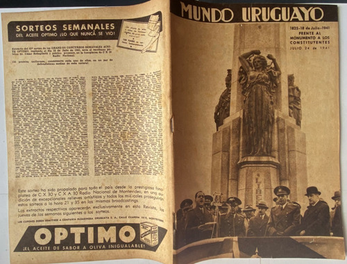 Mundo Uruguayo N° 1161  Banquete En El Sindicato Médico 1941