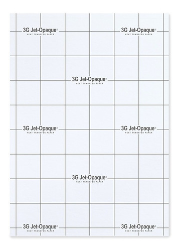 Papel Transfer 3g Jet Opaque Importado Oscuros X15 Crts