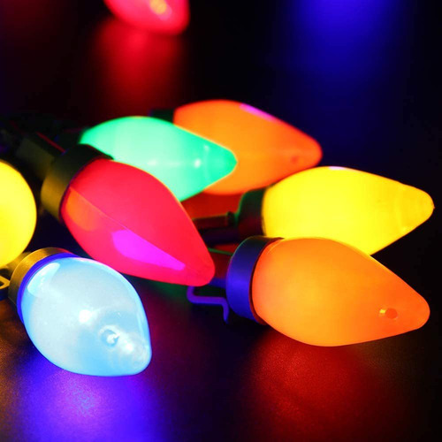 Guirnalda De Luces Navideñas C9 Multicolor, 6,5 M, Multimodo